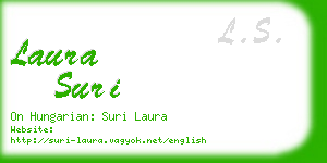 laura suri business card